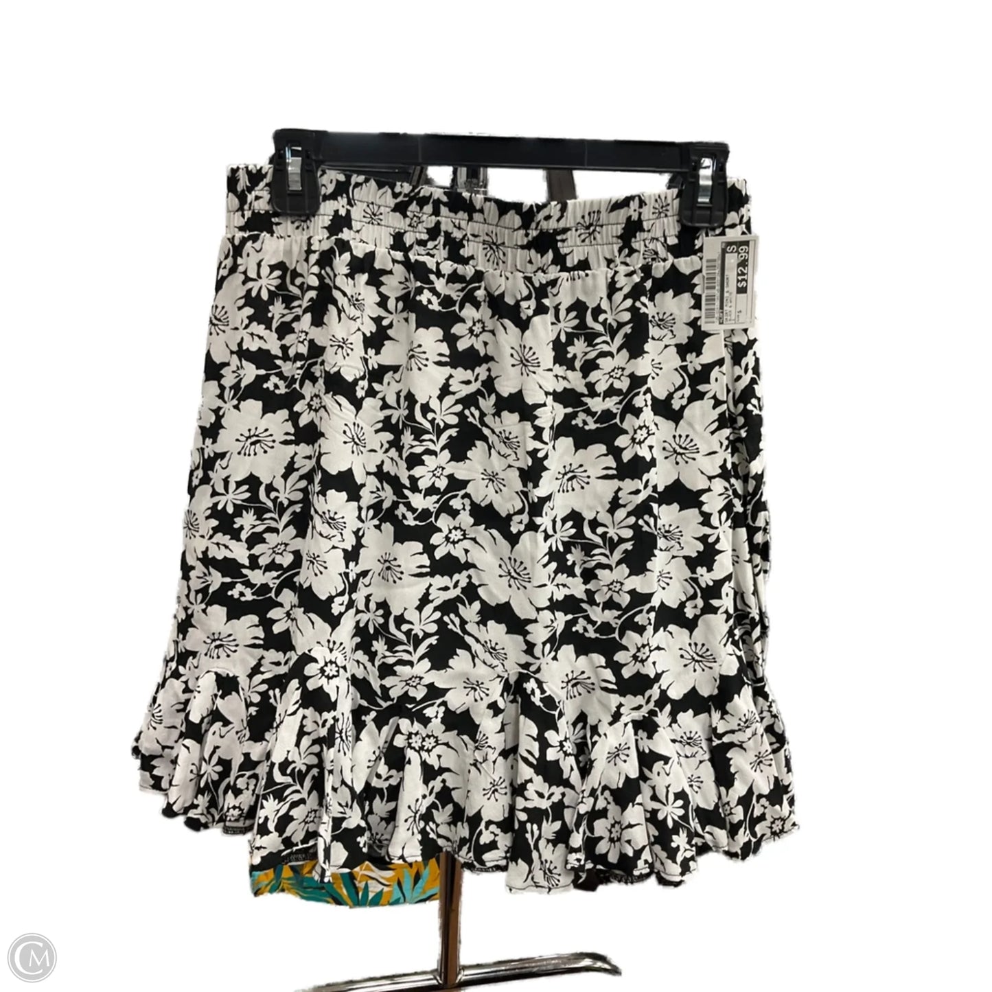 Skirt Mini & Short By Loft In Striped Pattern, Size: 4