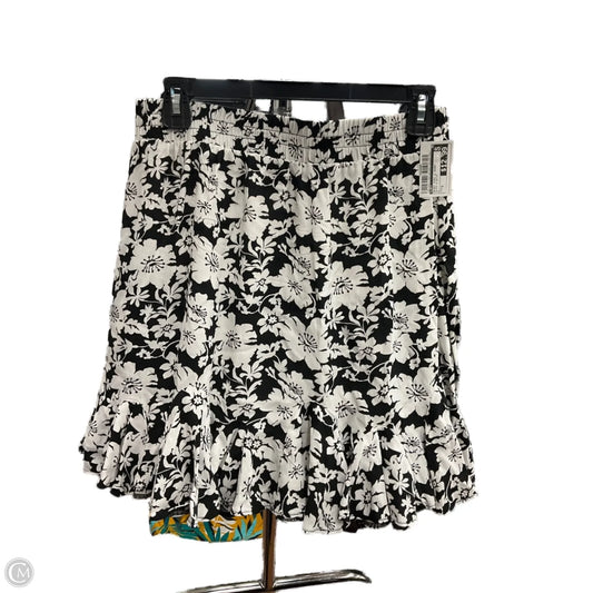 Skirt Mini & Short By Loft In Striped Pattern, Size: 4