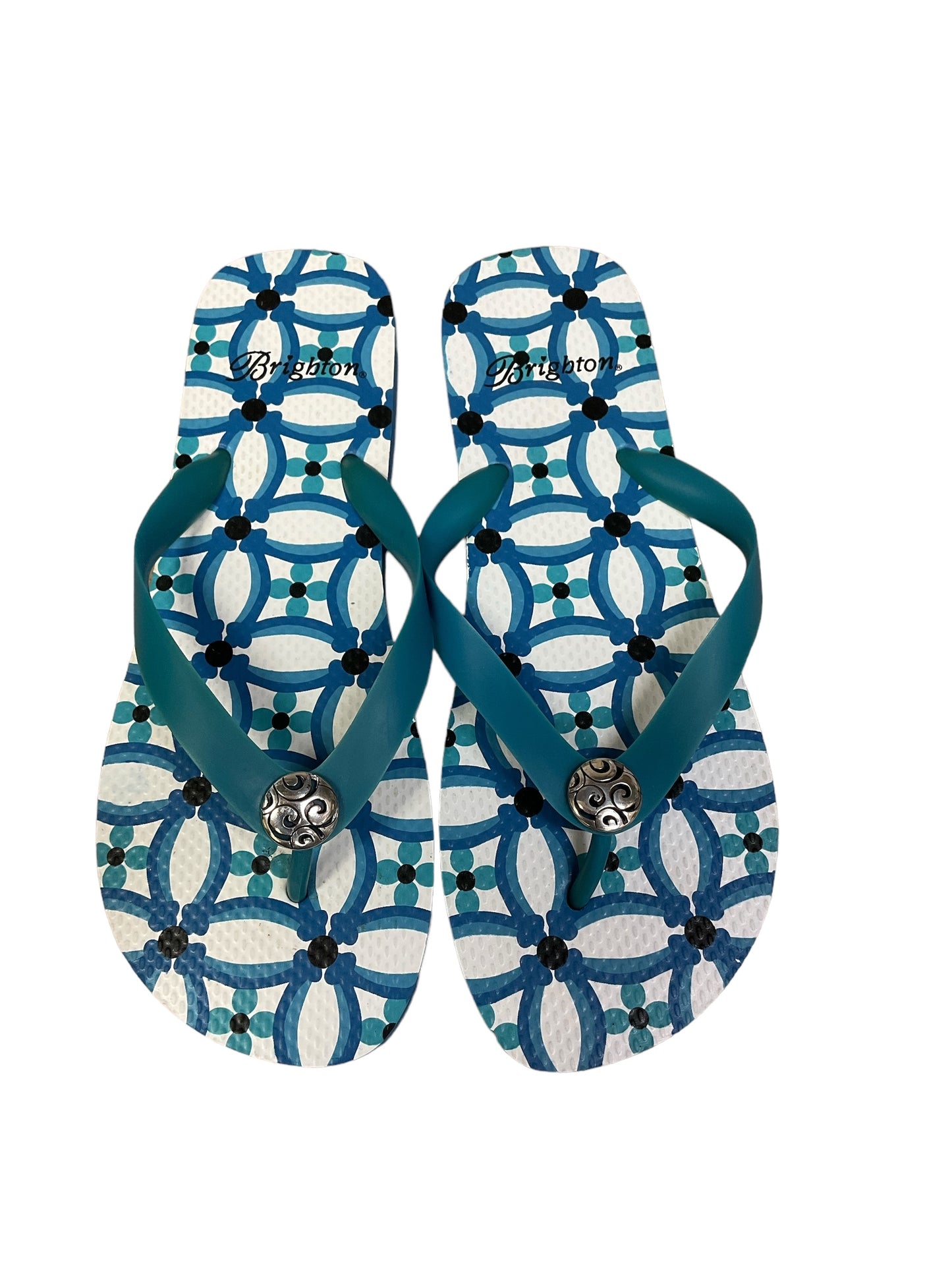 Blue Sandals Flip Flops Brighton, Size 9