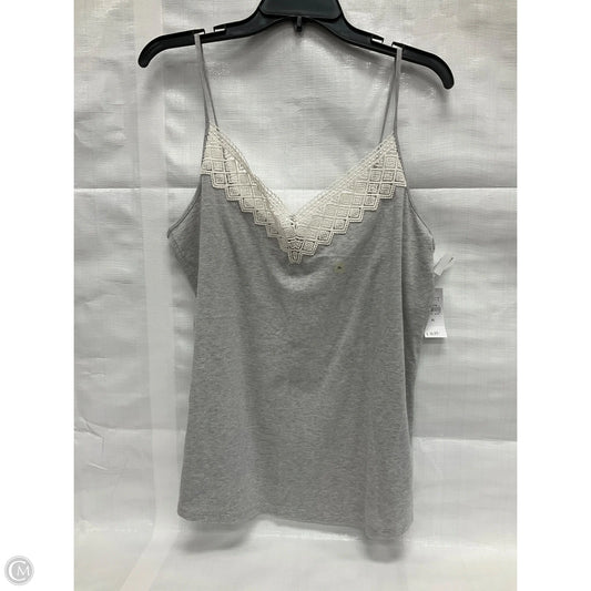 Top Sleeveless By Loft In Grey, Size: L