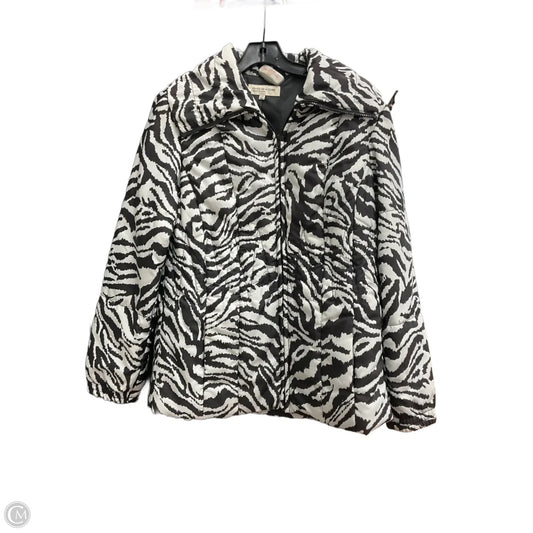 Coat Puffer & Quilted By Jones New York In Black & White, Size: Petite  M