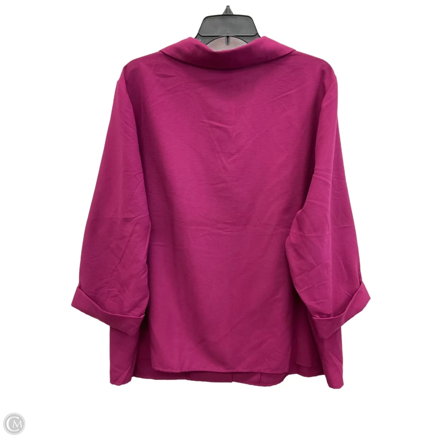 Blouse 3/4 Sleeve By Clothes Mentor In Purple, Size: 3x
