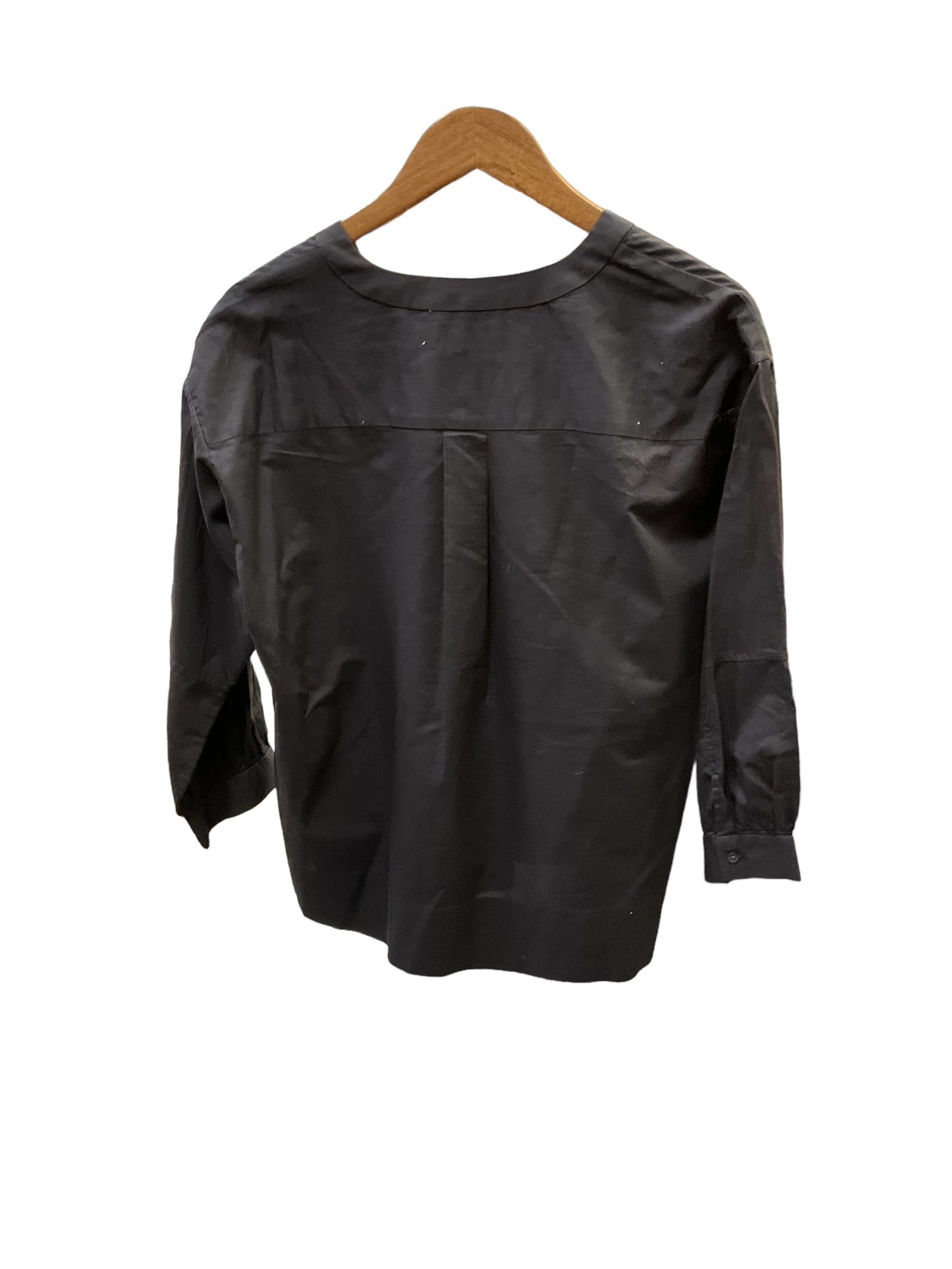 Blouse Long Sleeve By Everlane In Black, Size: S