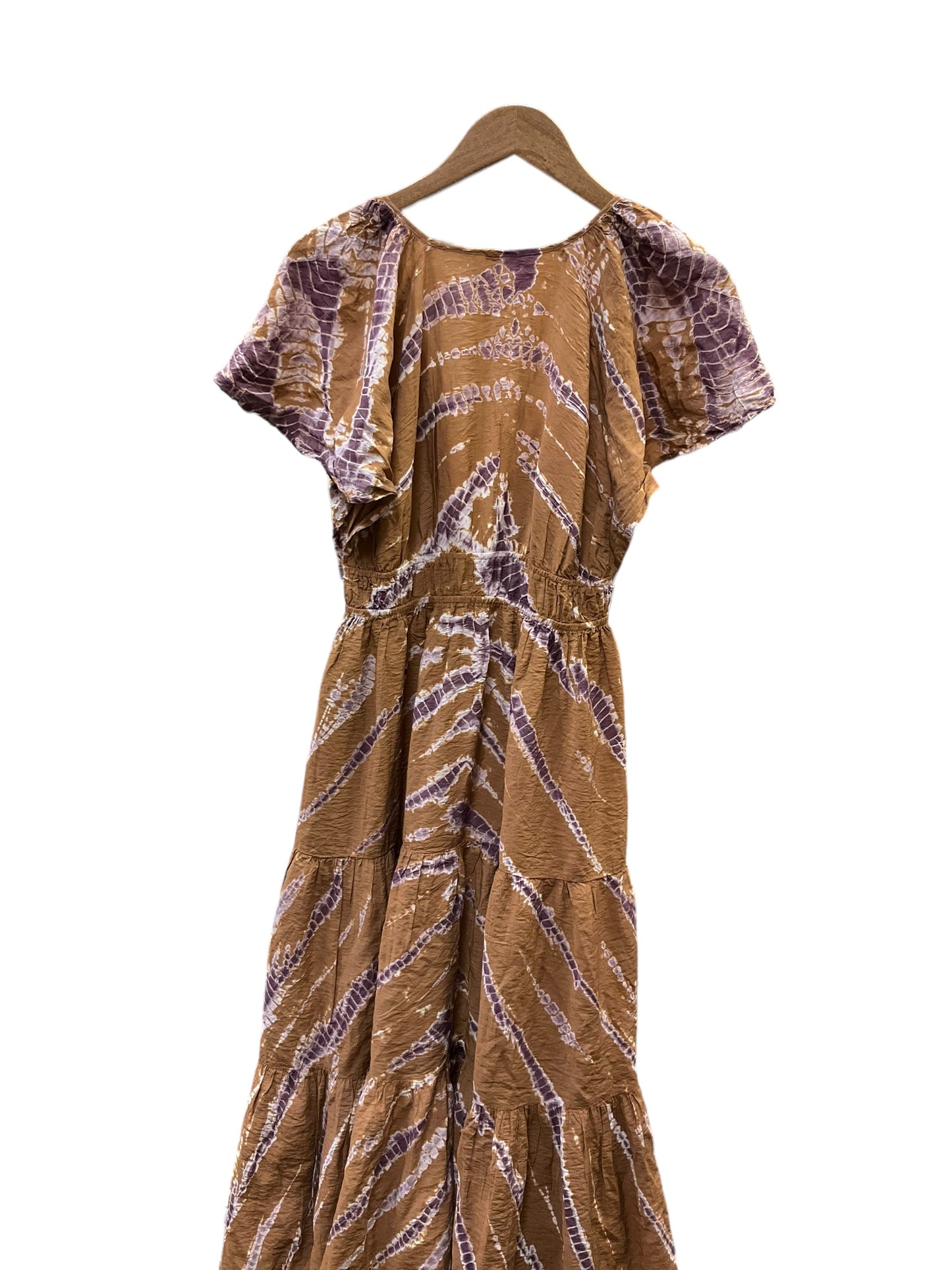 Dress Casual Maxi By Clothes Mentor In Brown & Purple, Size: M