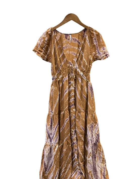 Dress Casual Maxi By Clothes Mentor In Brown & Purple, Size: M