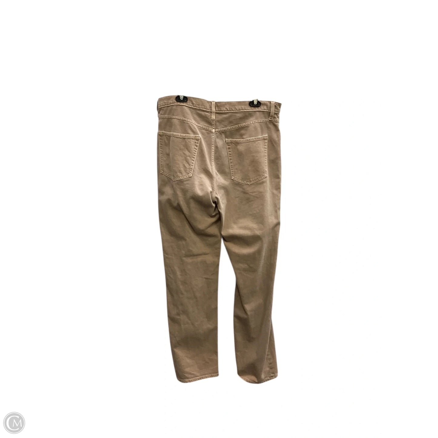 Jeans Straight By Gap In Tan, Size: 14