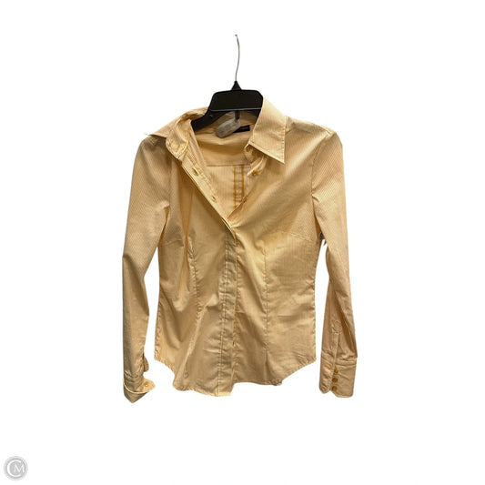 Blouse Long Sleeve By New York And Co In Yellow, Size: Xs