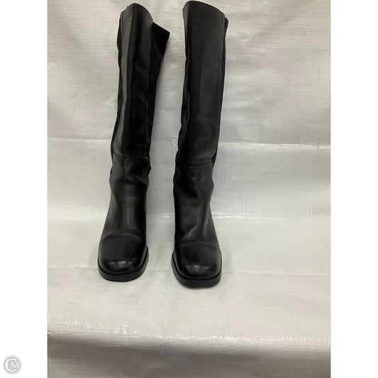 Boots Knee Heels By Clothes Mentor In Black, Size: 7