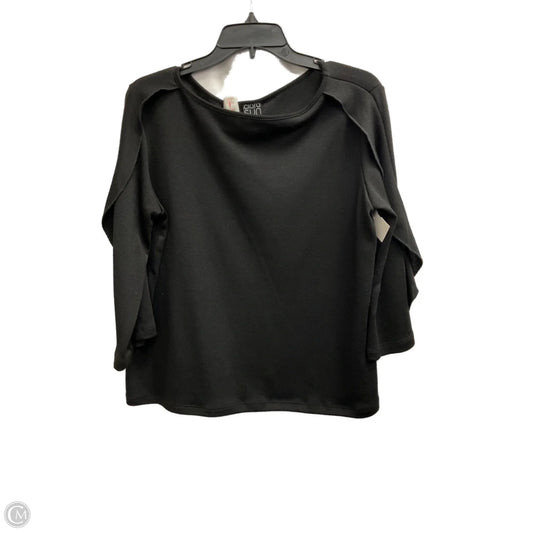 Top 3/4 Sleeve By Clara Sun Woo In Black, Size: M