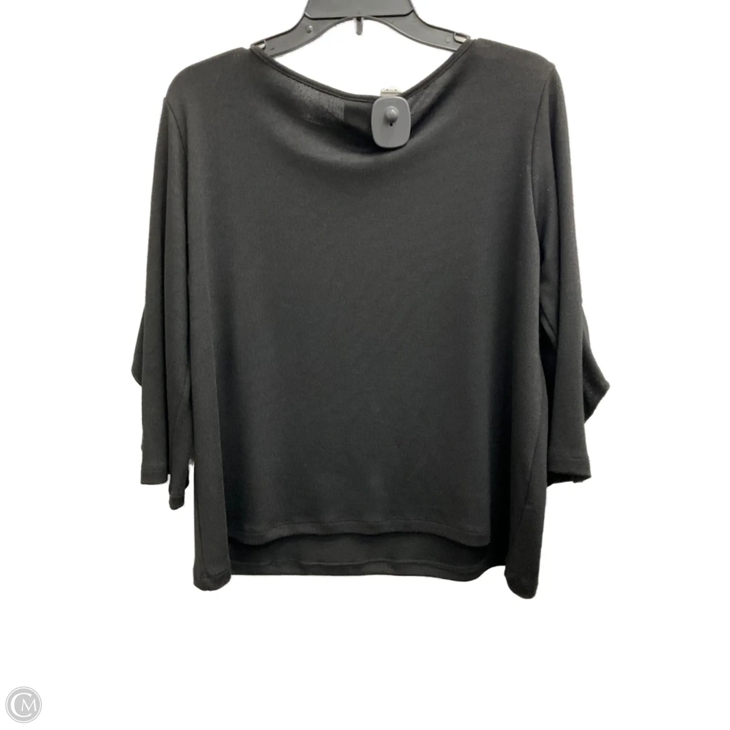 Top 3/4 Sleeve By Clara Sun Woo In Black, Size: M