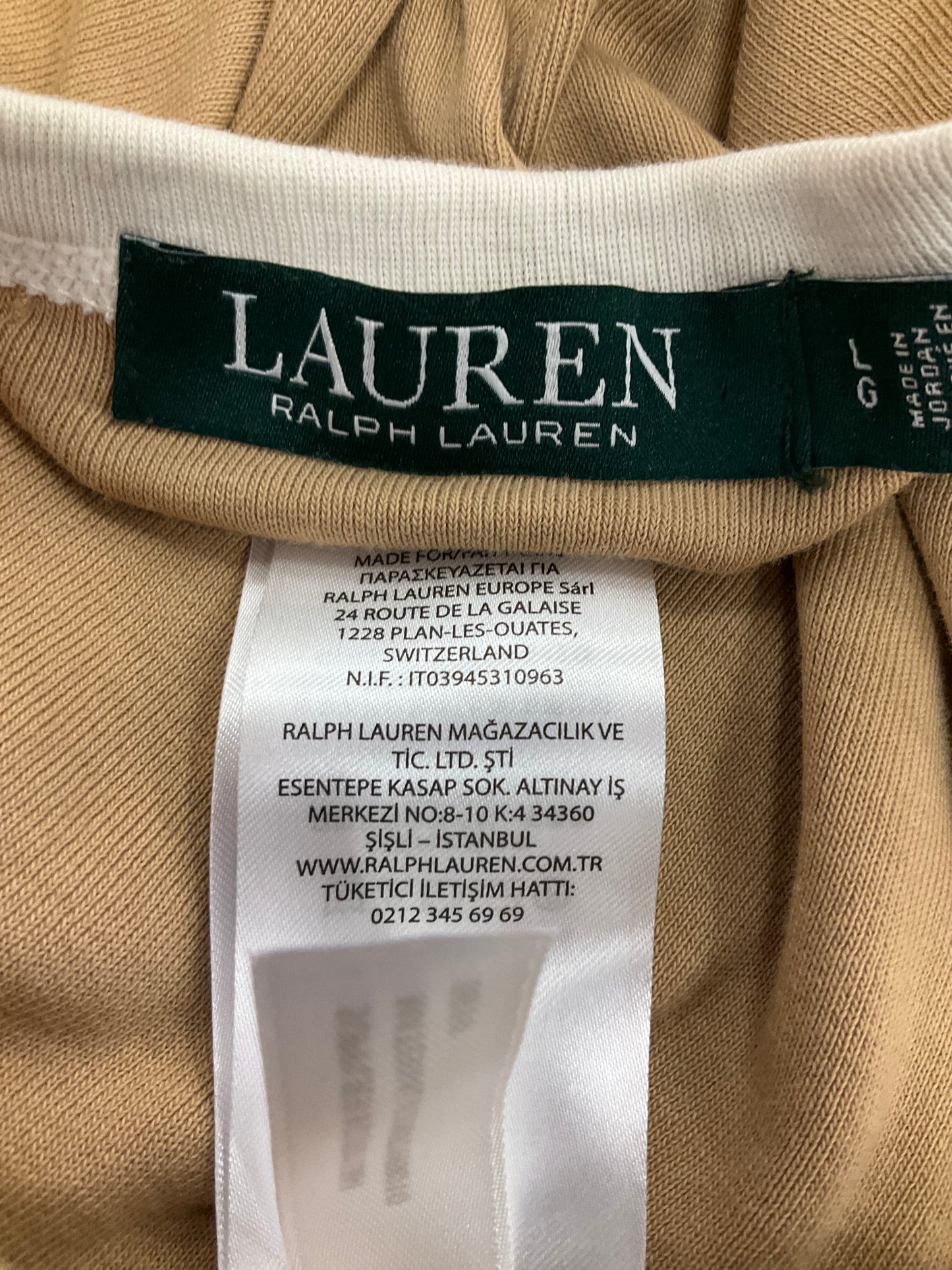 Top 3/4 Sleeve By Lauren By Ralph Lauren  Size: L