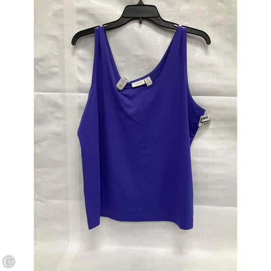 Top Sleeveless By Chicos In Purple, Size: Xl