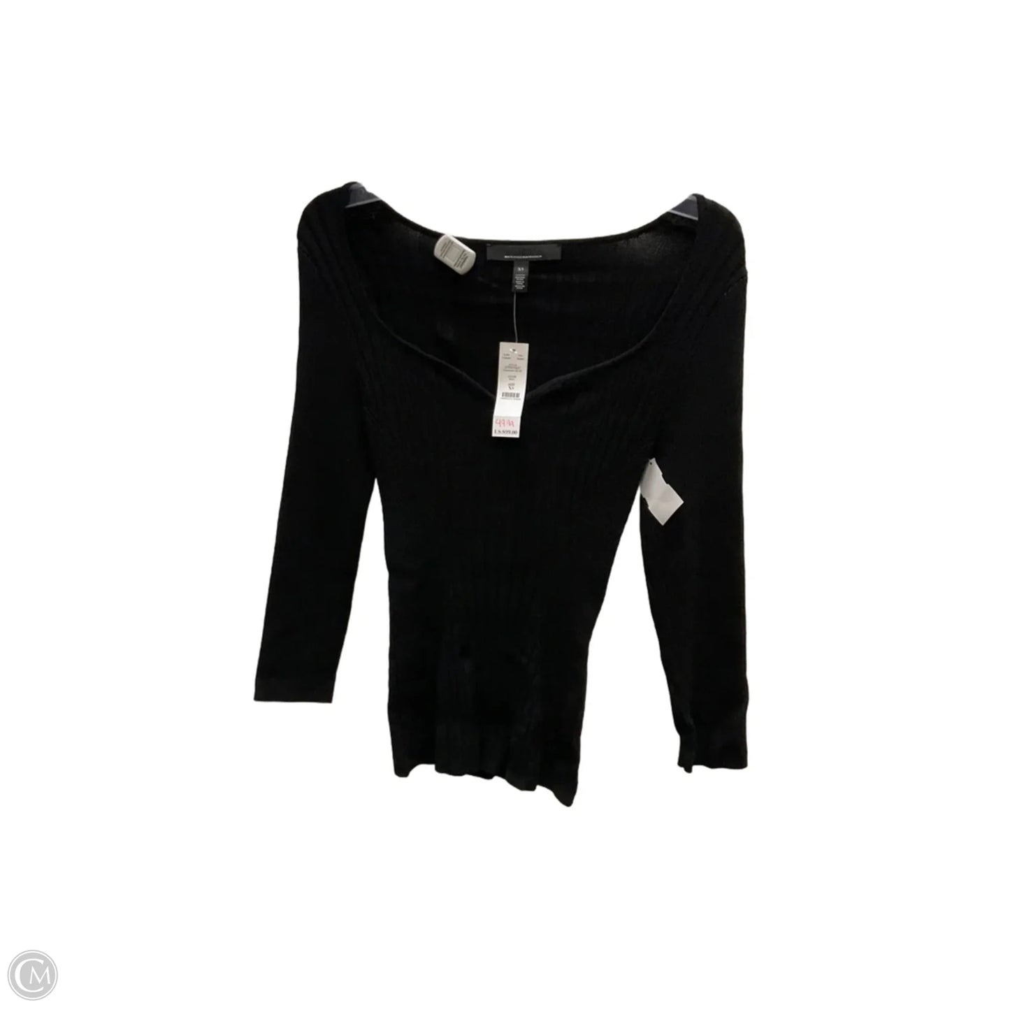 Top Long Sleeve By White House Black Market In Black, Size: Xs