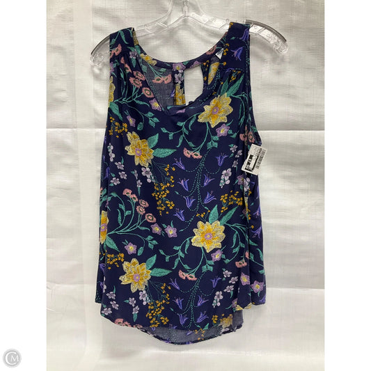 Top Sleeveless By Old Navy In Floral Print, Size: L