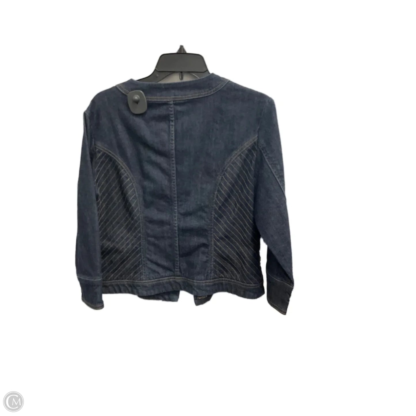 Jacket Denim By Anne Klein In Blue, Size: M