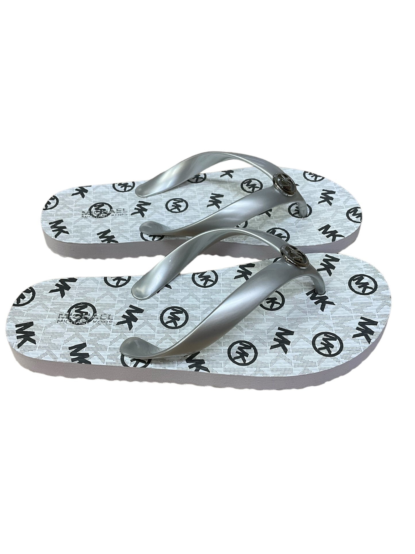 Grey Sandals Flip Flops Michael By Michael Kors, Size 6