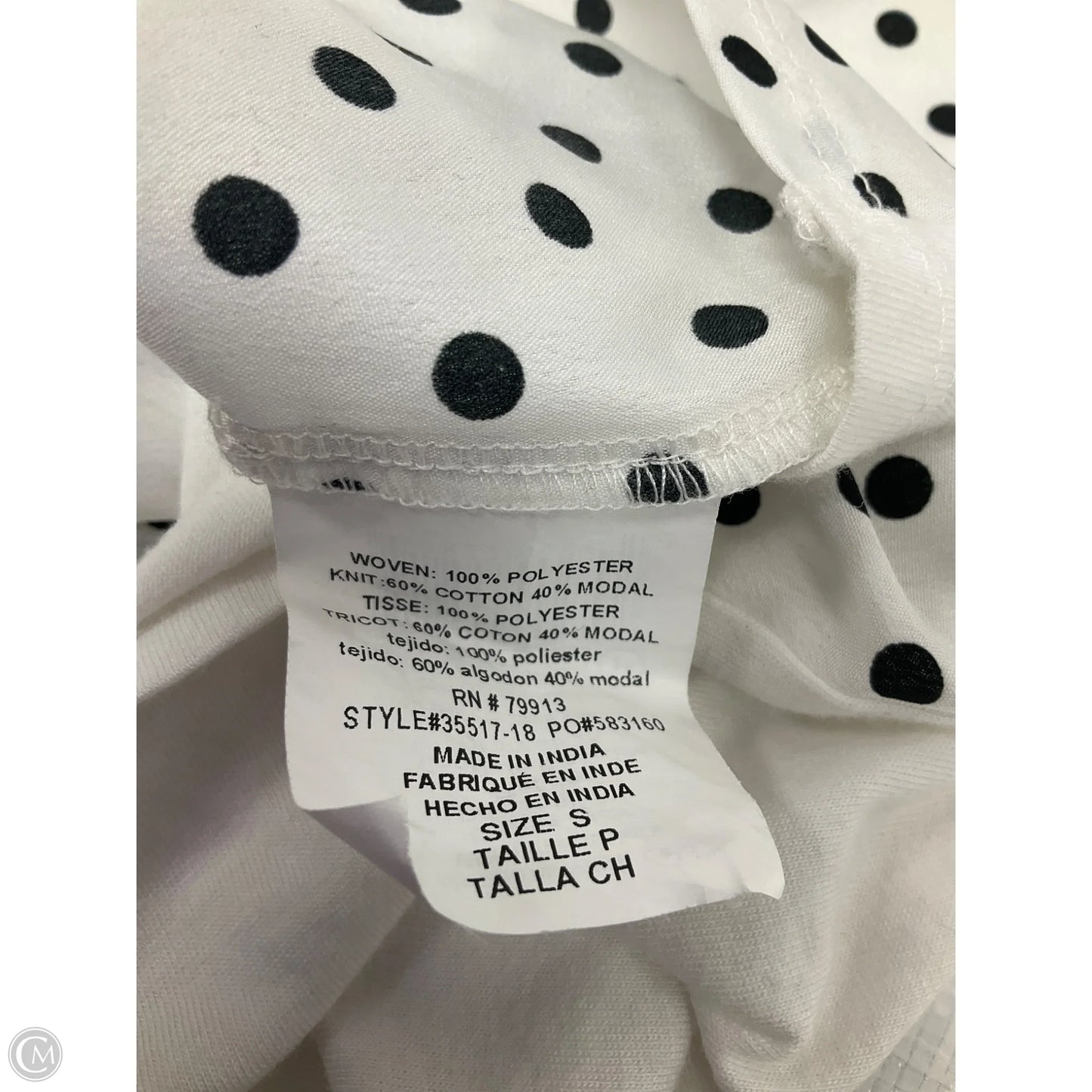 Maternity Top Short Sleeve By Motherhood, Size: S
