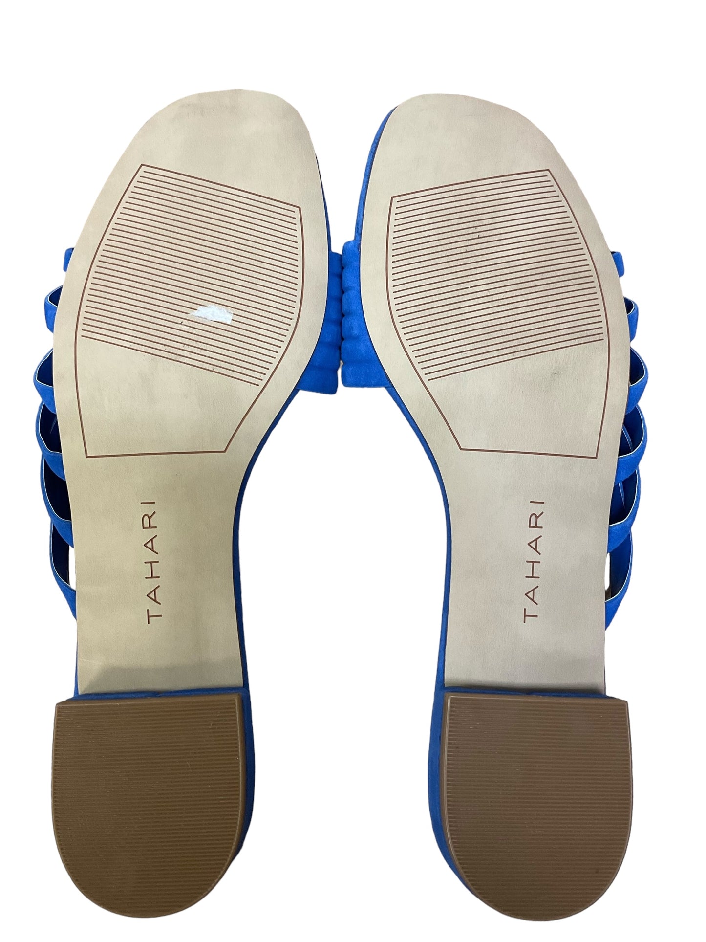 Blue Sandals Flats Tahari By Arthur Levine, Size 9