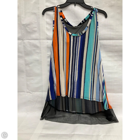 Top Sleeveless By Jennifer Lopez In Striped Pattern, Size: Xl