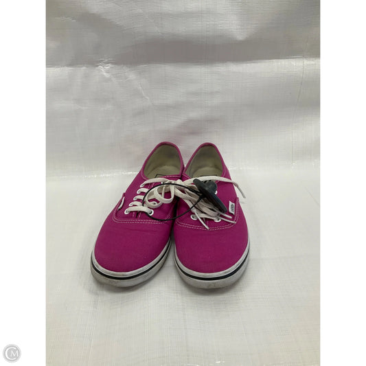 Shoes Sneakers By Vans In Pink, Size: 6.5