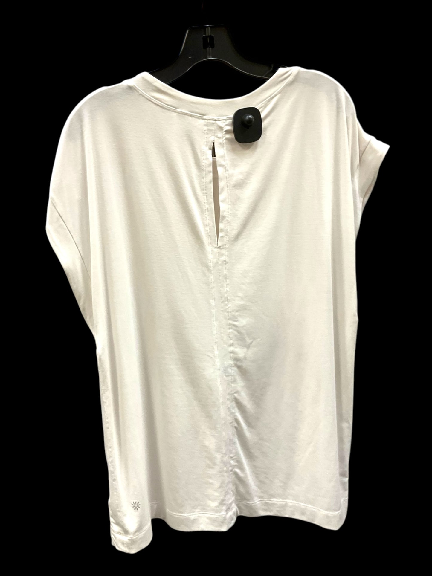 Athletic Top Short Sleeve By Athleta In White, Size: Xl