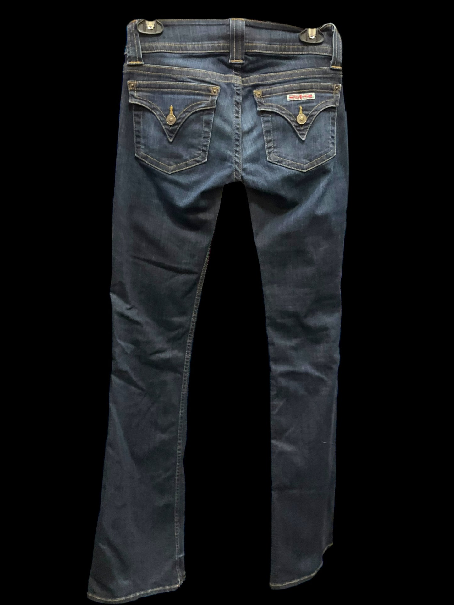 Jeans Flared By Hudson In Blue Denim, Size: 0