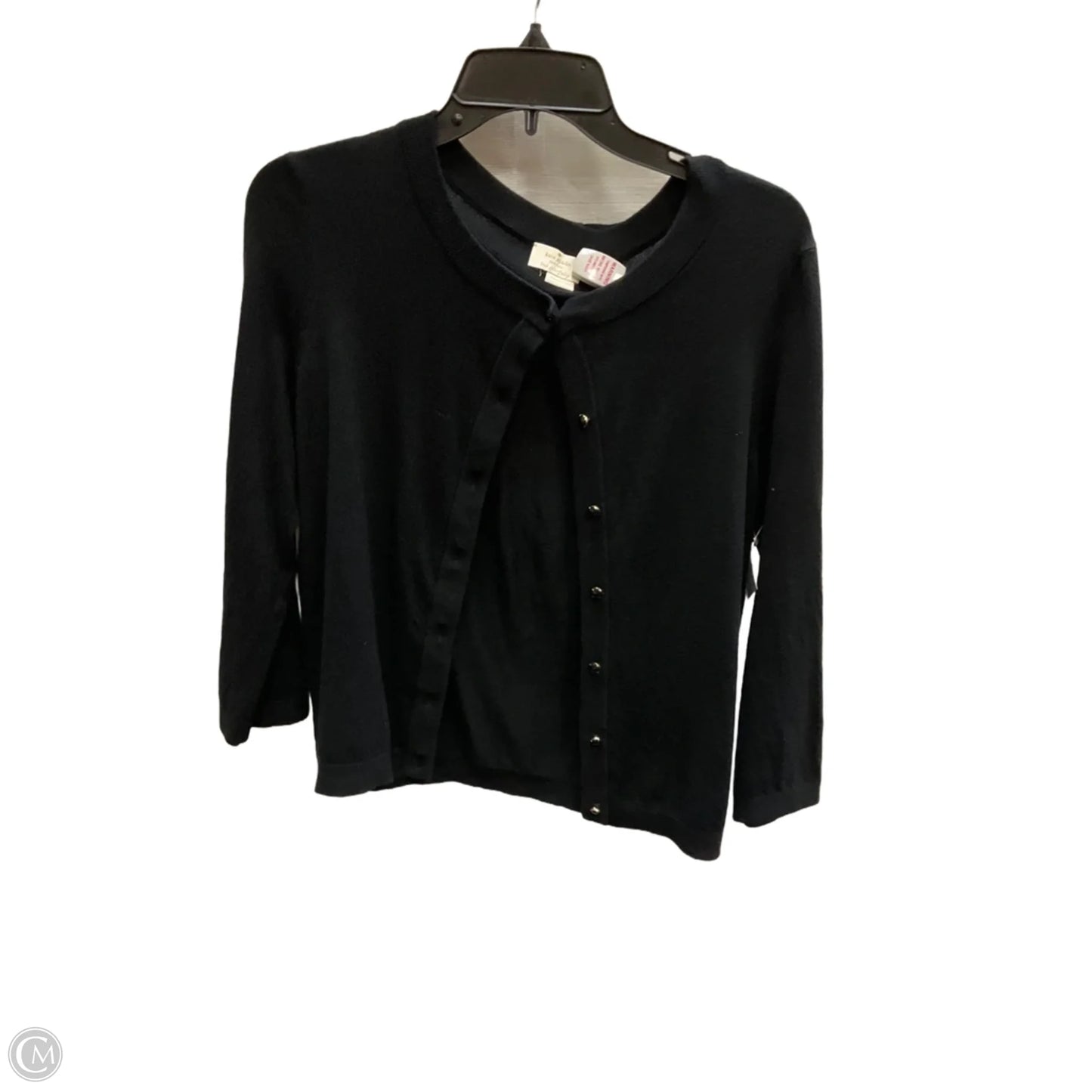 Cardigan Designer By Kate Spade In Black, Size: M
