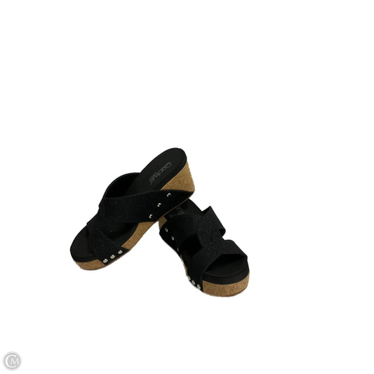 Shoes Heels Wedge By Corkys In Black, Size: 7