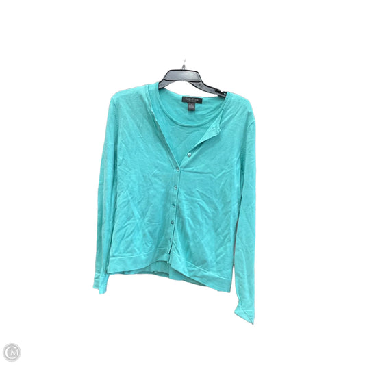 Top 2pc Long Sleeve By August Silk In Aqua, Size: L