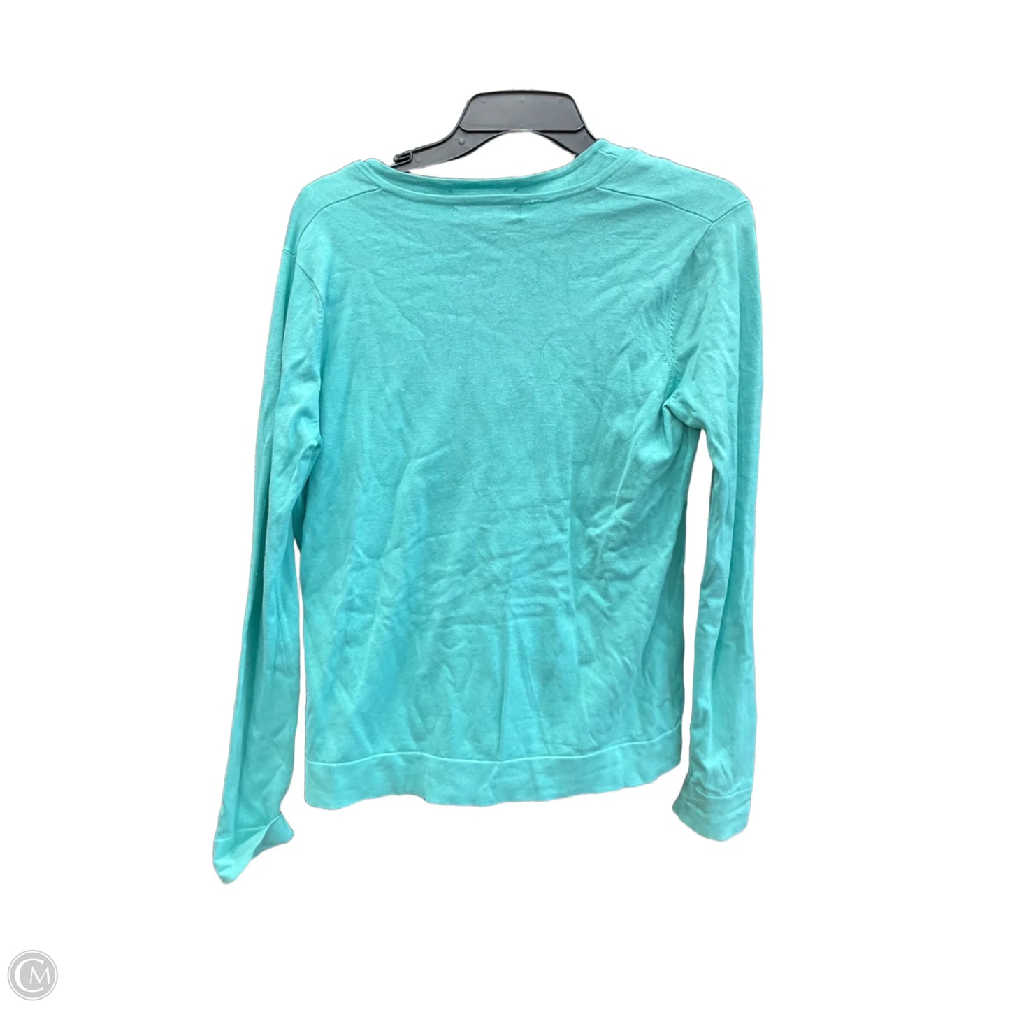 Top 2pc Long Sleeve By August Silk In Aqua, Size: L