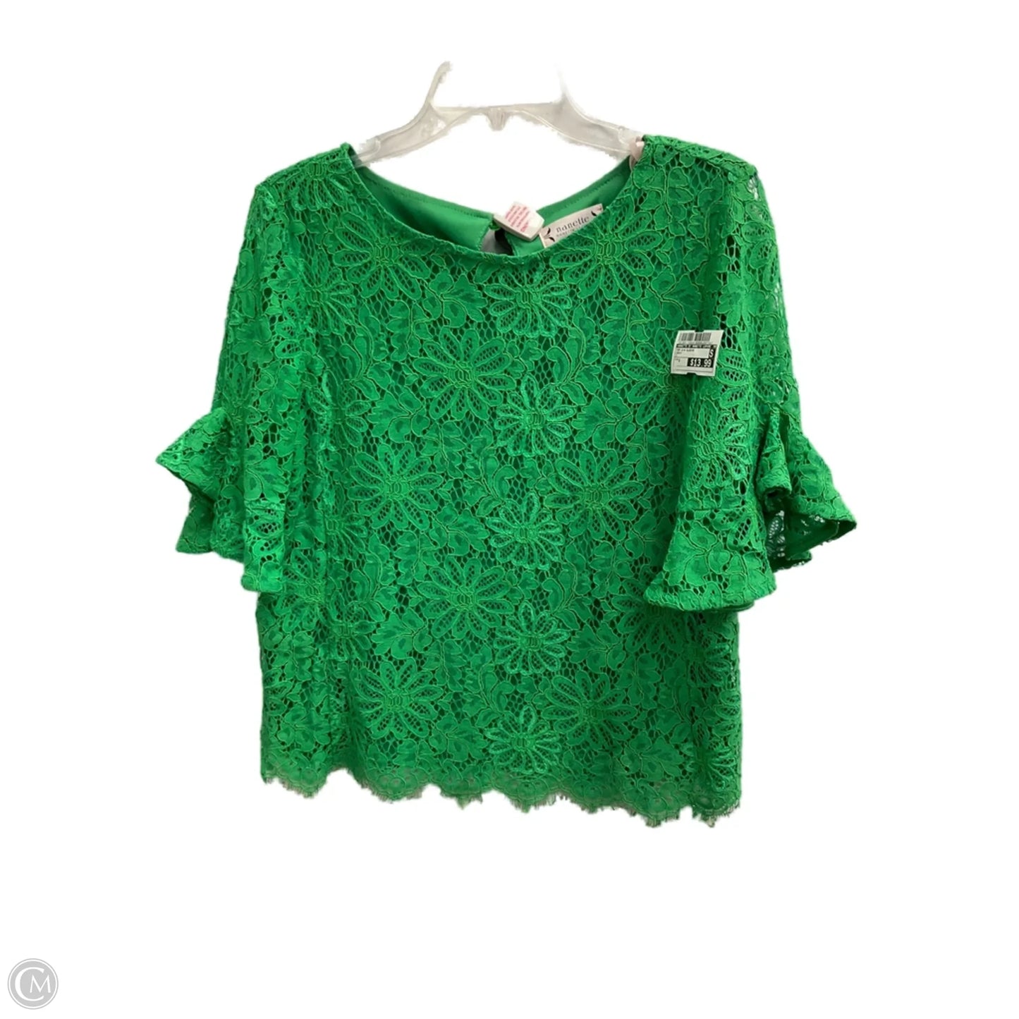 Top 3/4 Sleeve By Nanette By Nanette Lepore In Green, Size: S