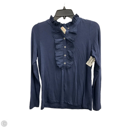 Top Long Sleeve By Loft In Ombre Print, Size: Xxs