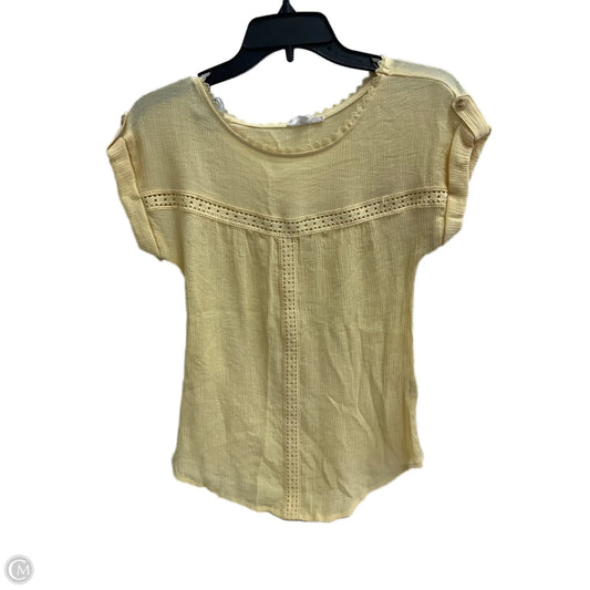 Top Sleeveless By Mine In Yellow, Size: S