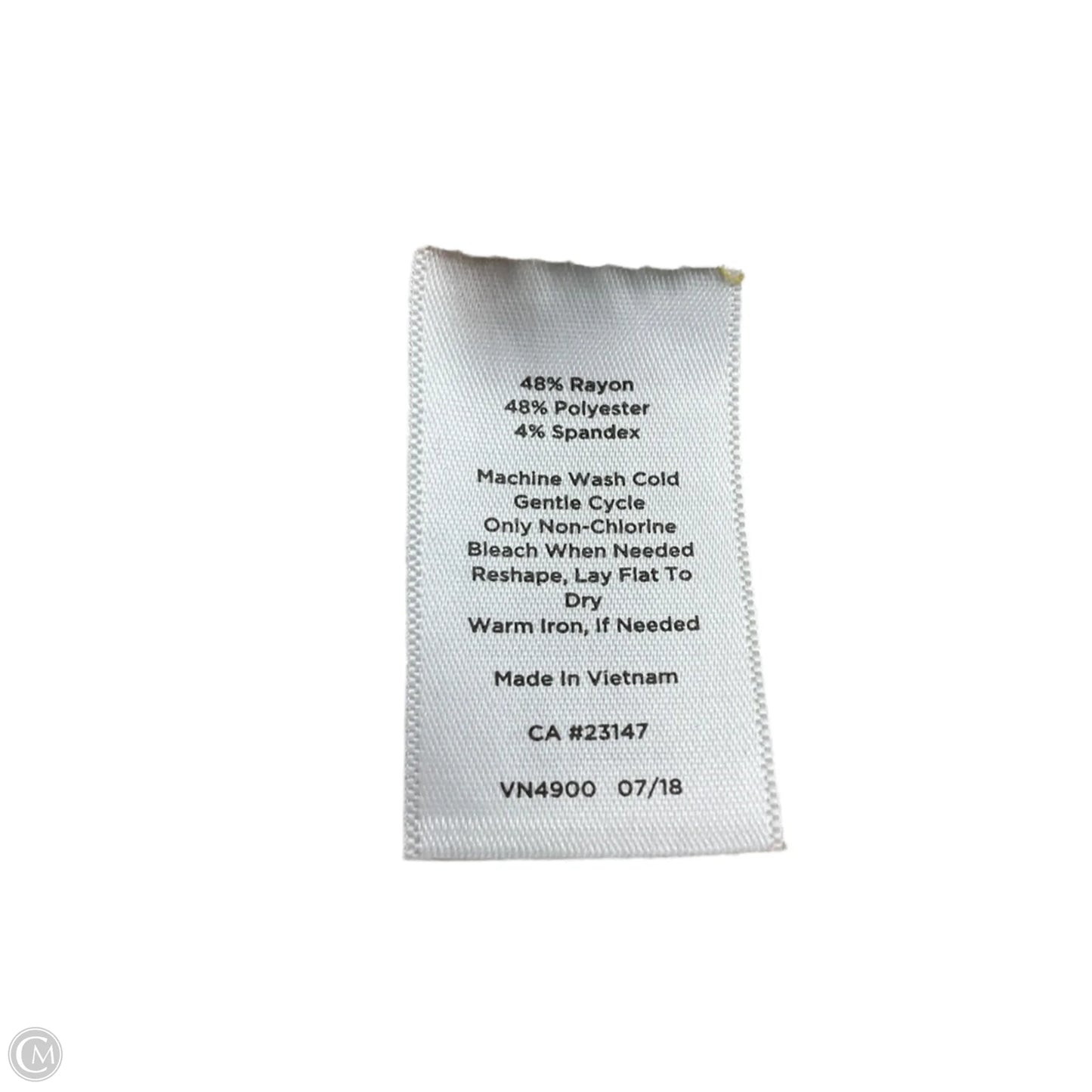 Top 3/4 Sleeve By Talbots In Striped Pattern, Size: Xs