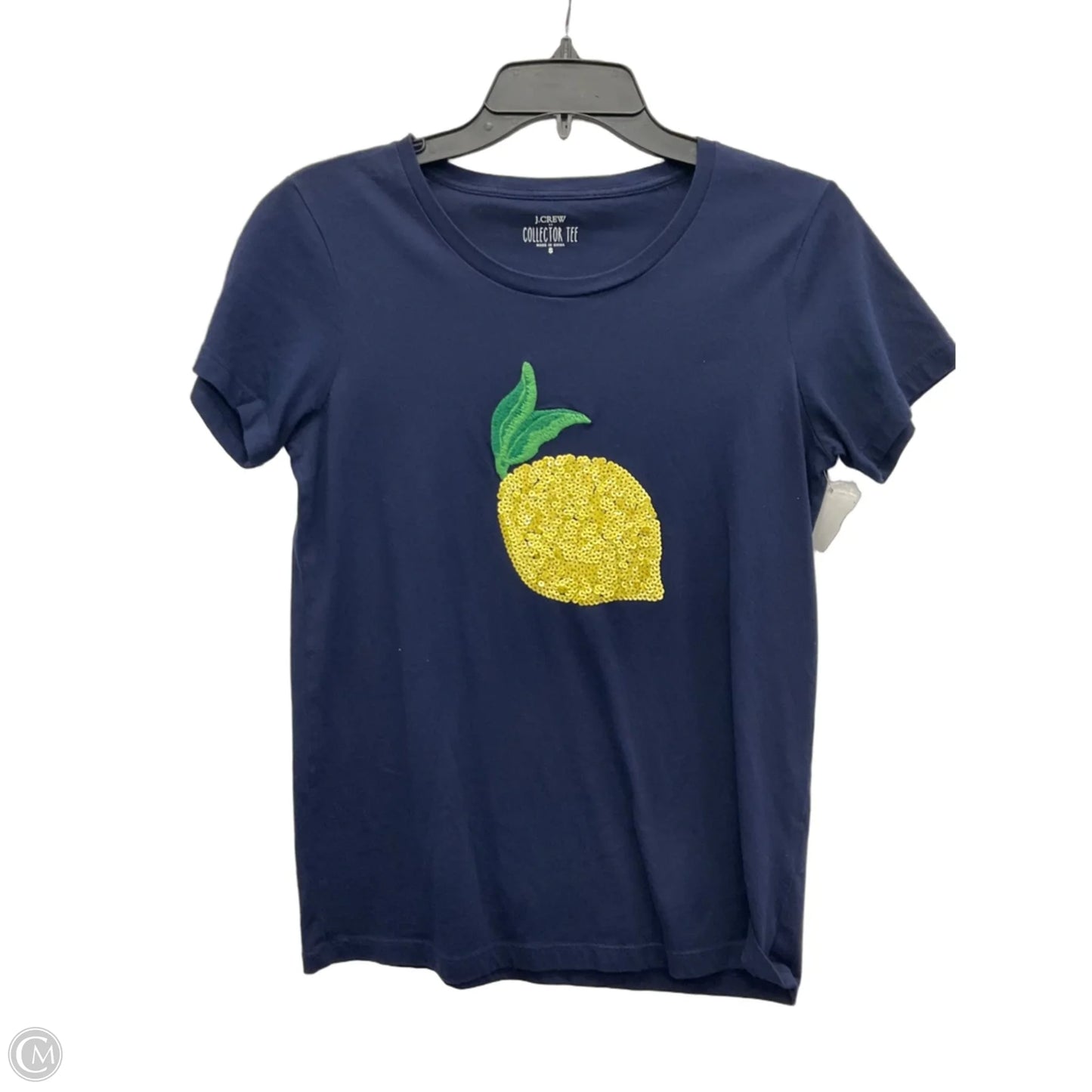 Top Short Sleeve By J. Crew In Navy, Size: S