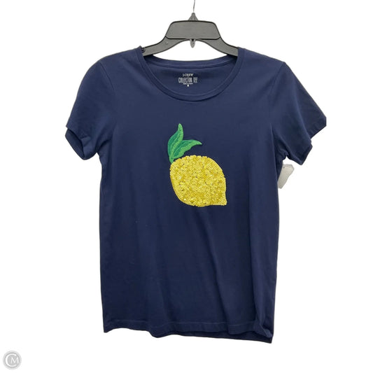Top Short Sleeve By J. Crew In Navy, Size: S