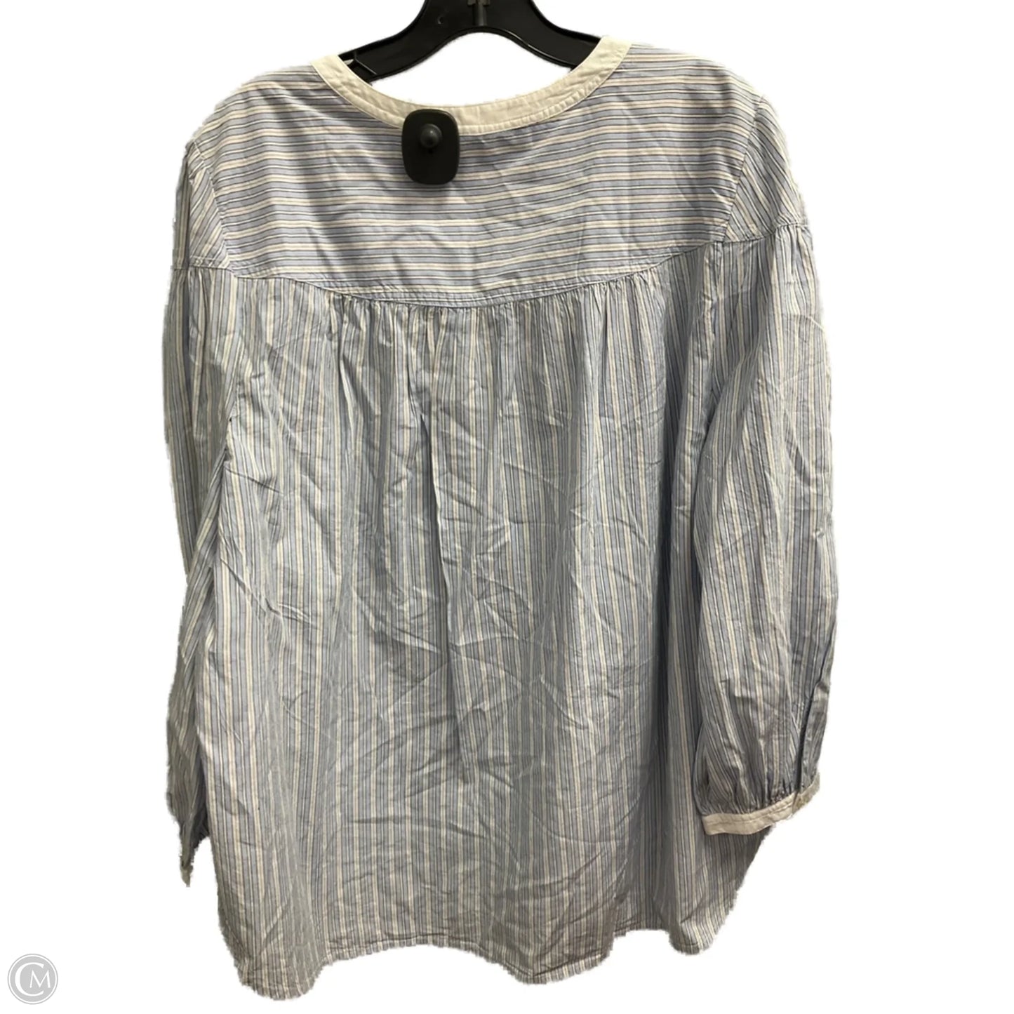 Top Long Sleeve By Loft In Striped Pattern, Size: Xxl