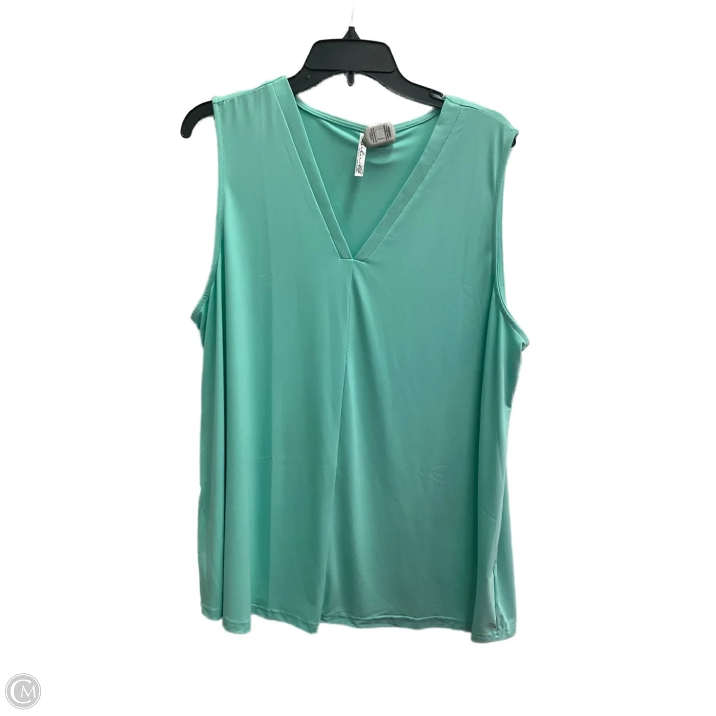 Top Sleeveless By Clothes Mentor In Blue, Size: 1x