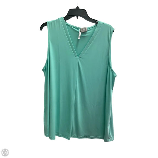 Top Sleeveless By Clothes Mentor In Blue, Size: 1x
