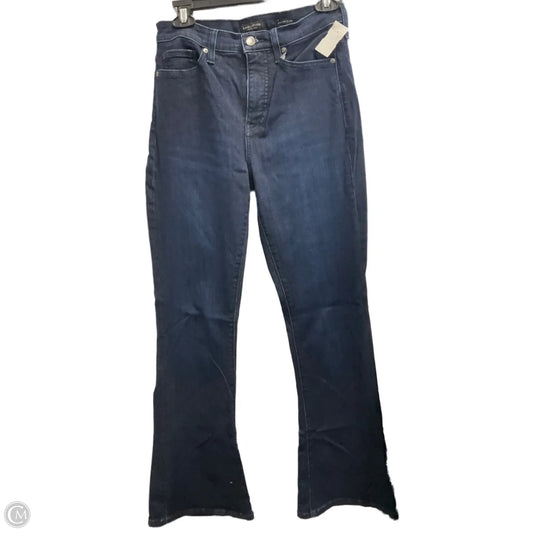 Jeans Flared By Banana Republic In Blue Denim, Size: 6