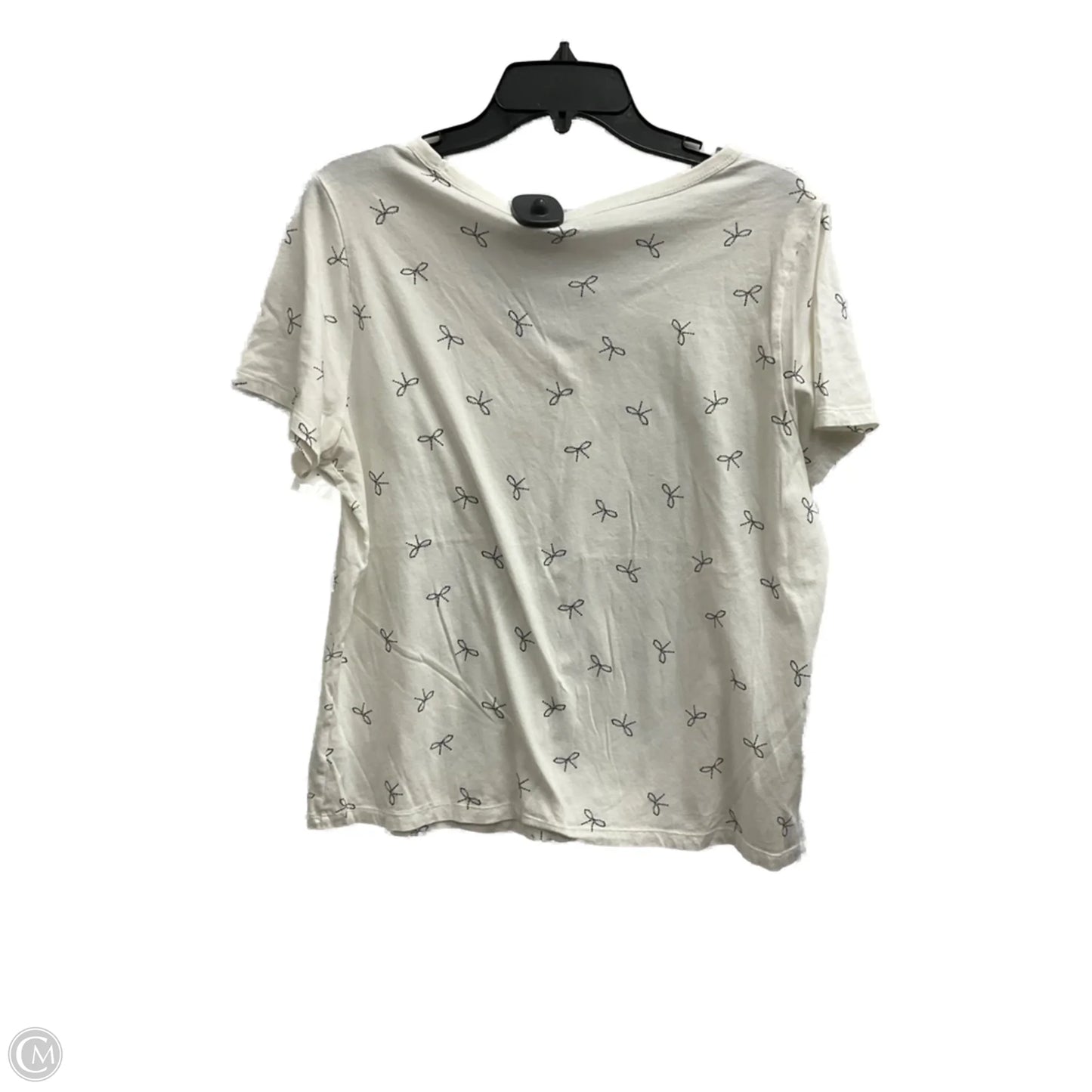 Top Short Sleeve By Old Navy In White, Size: L