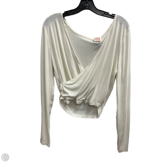 Top Long Sleeve By Old Navy In White, Size: L