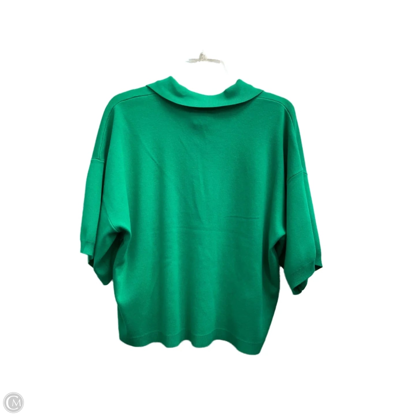 Top Short Sleeve By Cyrus Knits In Green, Size: Xl