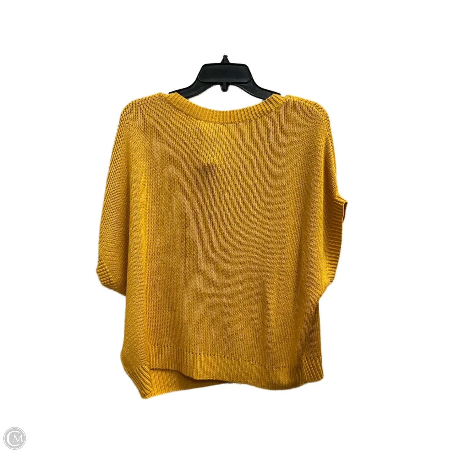 Top Short Sleeve By Lauren By Ralph Lauren In Yellow, Size: Xl
