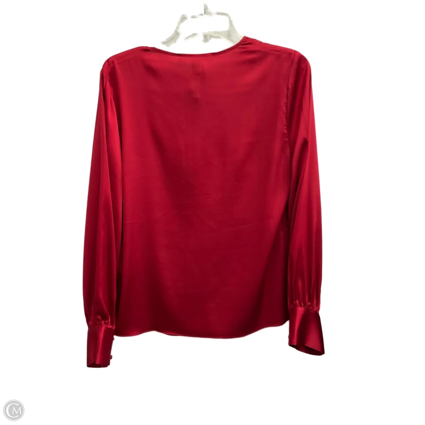 Top Long Sleeve By White House Black Market In Red, Size: M