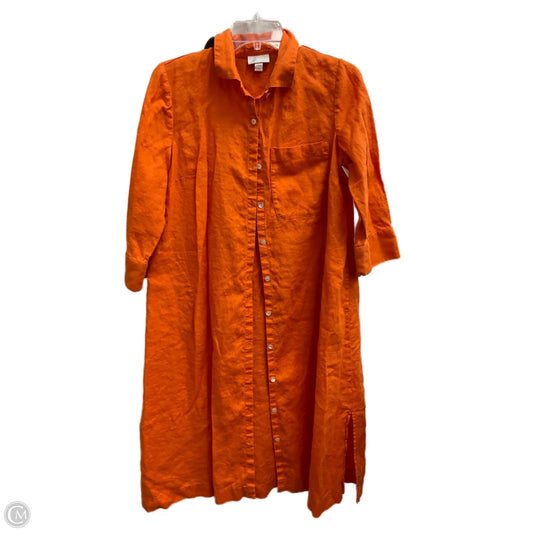 Dress Casual Maxi By J. Jill In Orange, Size: S