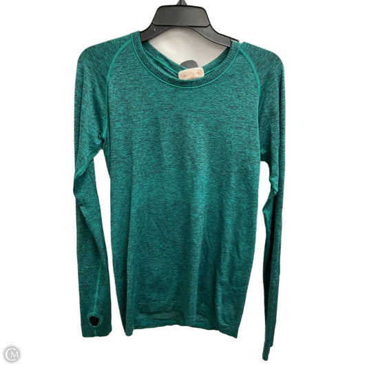 Athletic Top Long Sleeve Crewneck By Lululemon In Green, Size: 10
