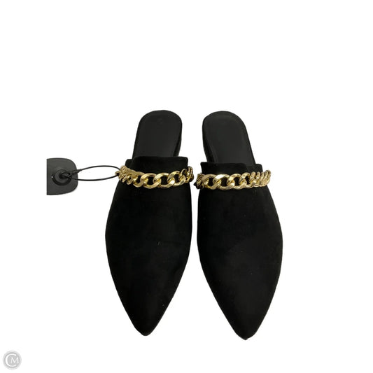 Shoes Flats By Clothes Mentor In Black, Size: 8.5