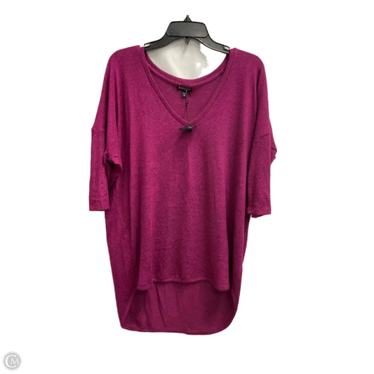 Top Short Sleeve By Express In Purple, Size: Xl