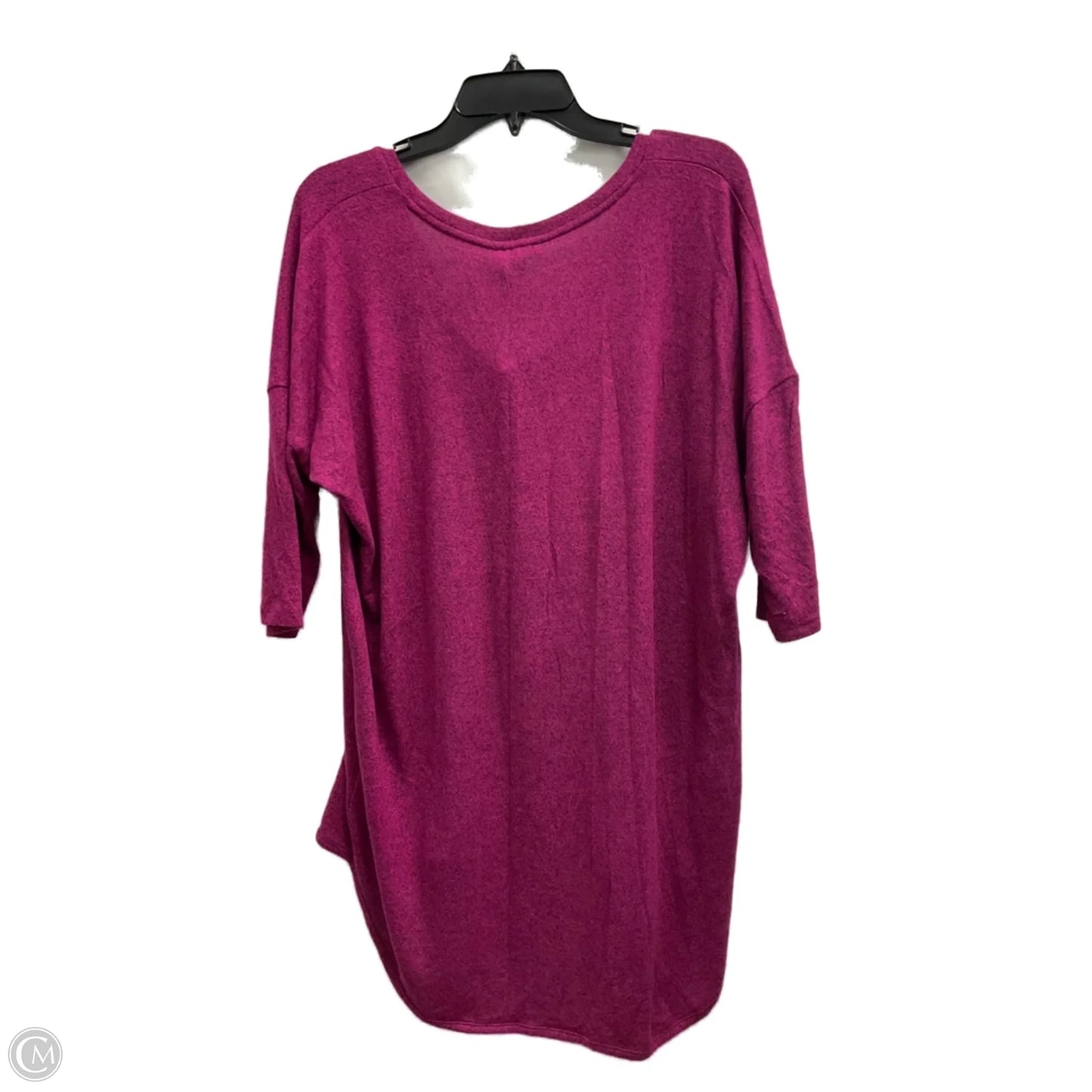 Top Short Sleeve By Express In Purple, Size: Xl